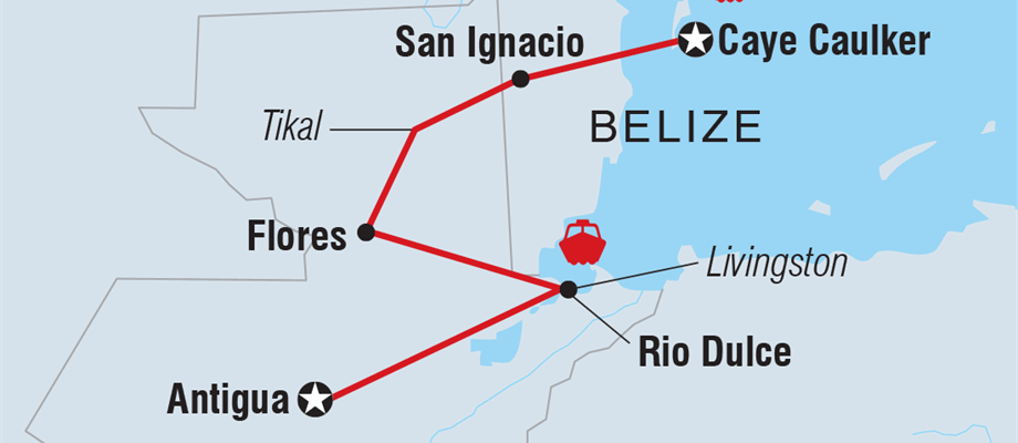 Guatemala to Belize			