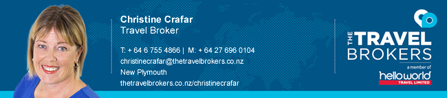 The Travel Brokers Travel Professional Christine Crafar -New Plymouth