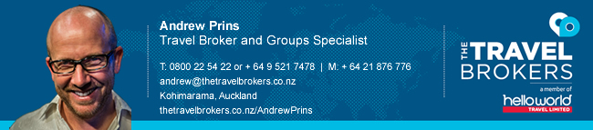 The Travel Brokers Travel Professional Andrew Prins - Auckland
