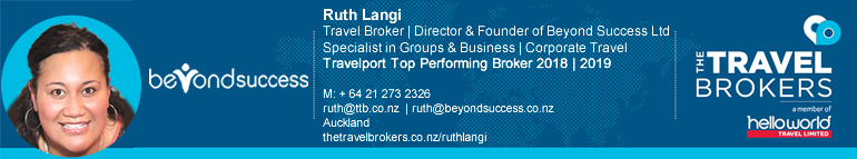Travel Professional Ruth Langi - Auckland